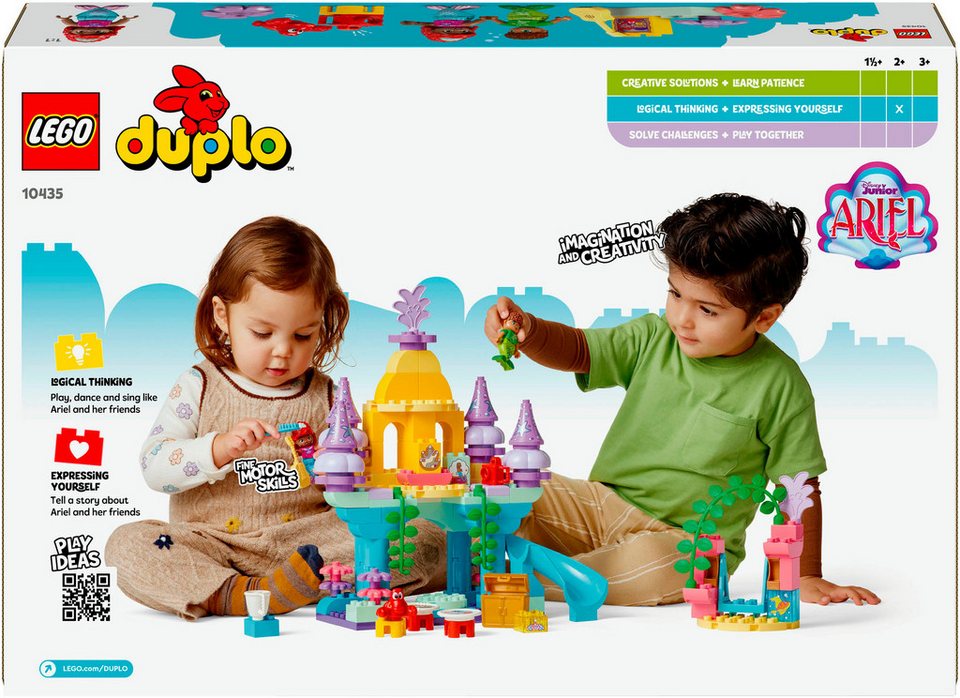 LEGO® Arielles magischer Unterwasserpalast (10435), LEGO DUPLO Disney™ Konstruktionsspielsteine, (116 St), Made in Europe