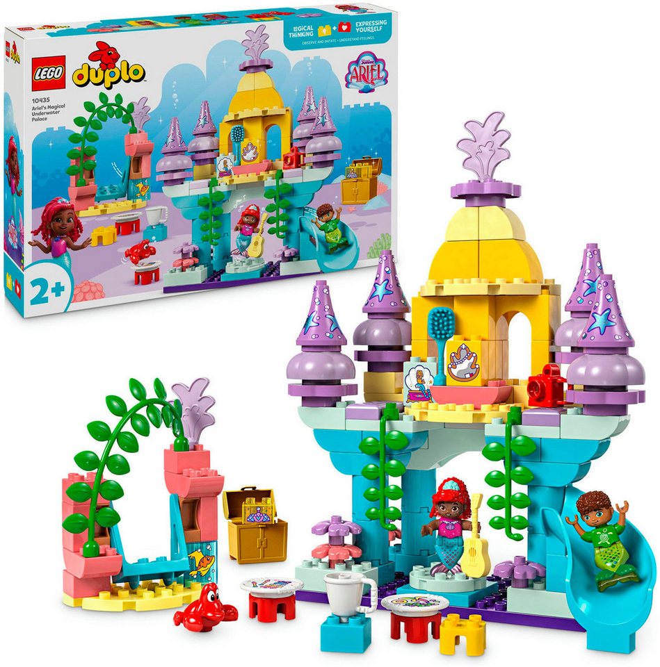 LEGO® Arielles magischer Unterwasserpalast (10435), LEGO DUPLO Disney™ Konstruktionsspielsteine, (116 St), Made in Europe