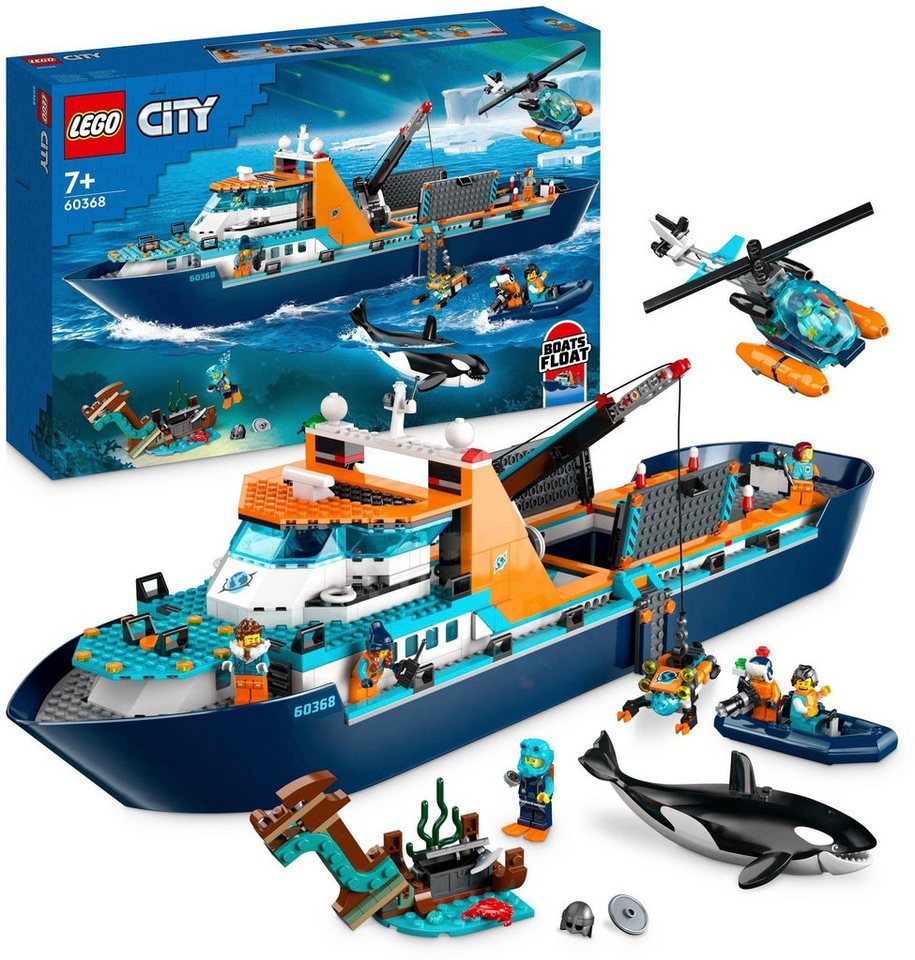 LEGO® Arktis-Forschungsschiff (60368), LEGO® City Konstruktionsspielsteine, (815 St), Made in Europe