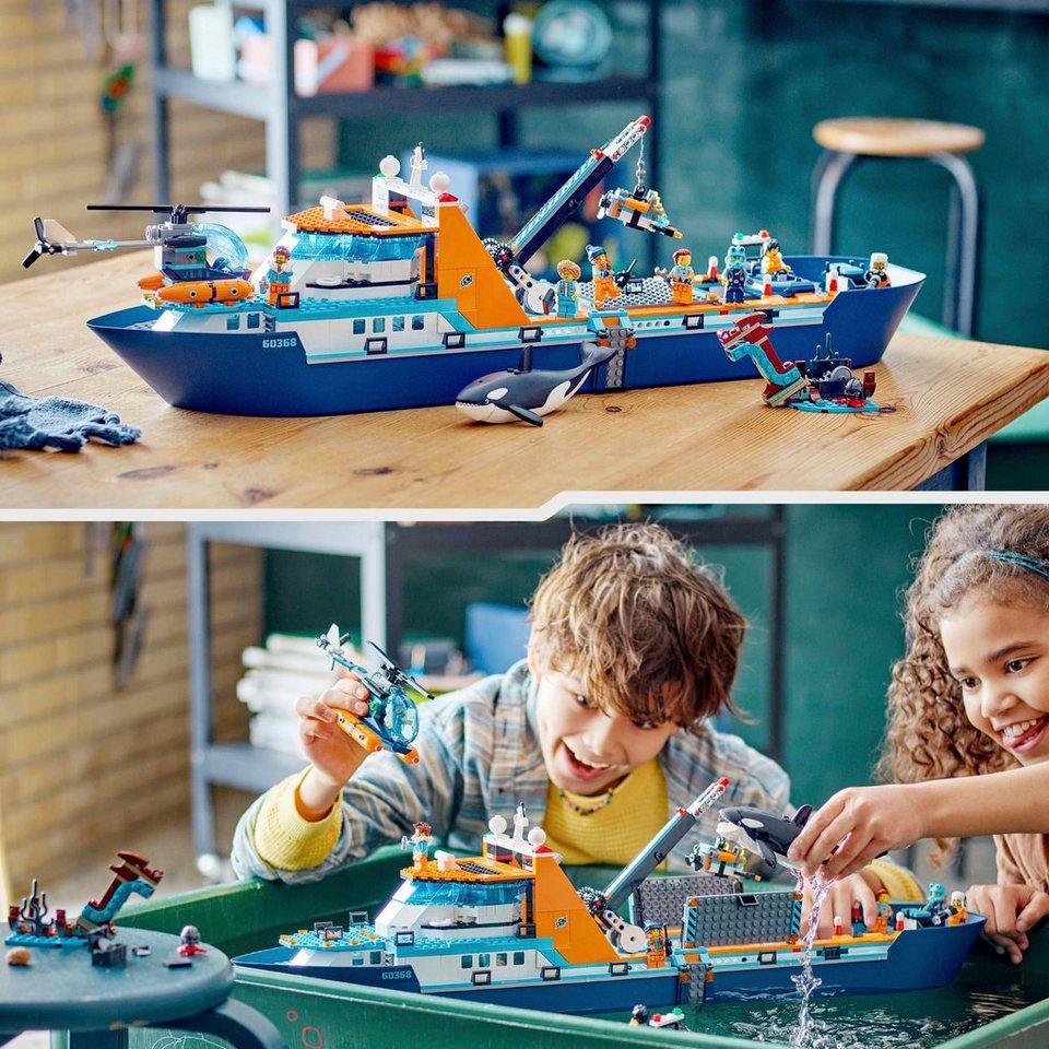 LEGO® Arktis-Forschungsschiff (60368), LEGO® City Konstruktionsspielsteine, (815 St), Made in Europe