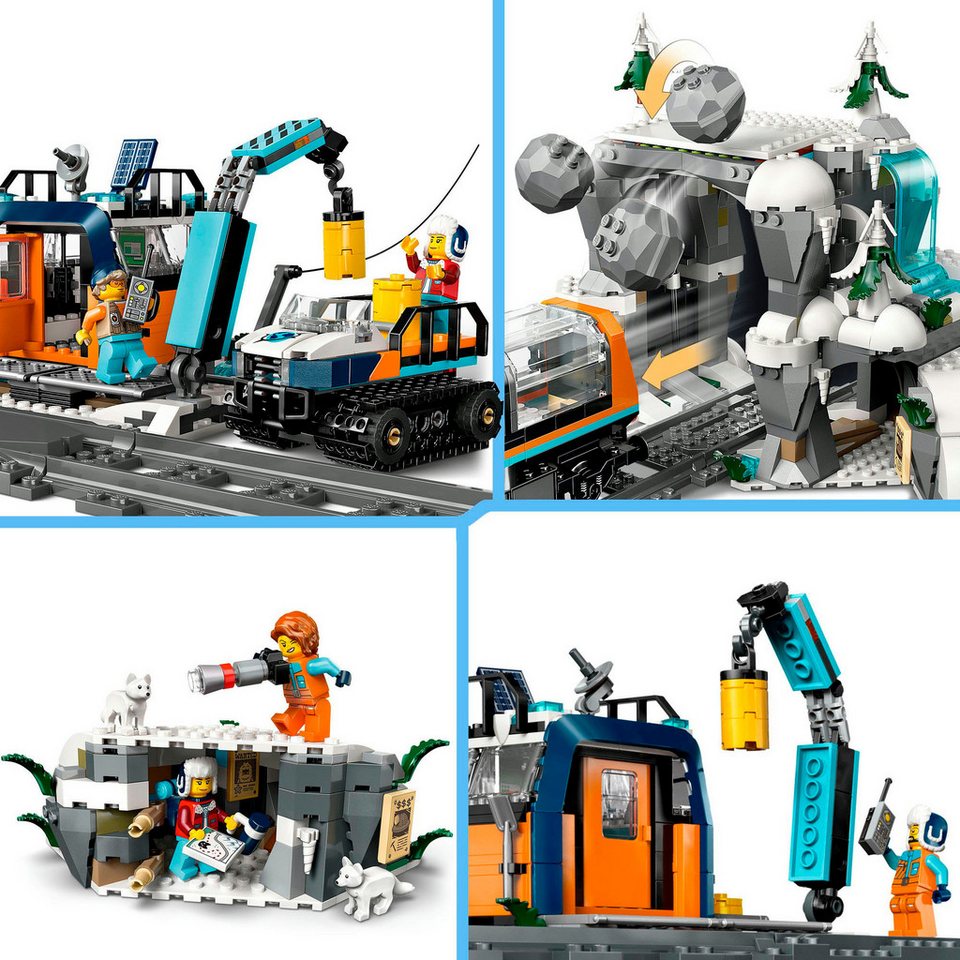 LEGO® Arktis-Polarexpress (60470), LEGO City Konstruktionsspielsteine, (1517 St), Made in Europe