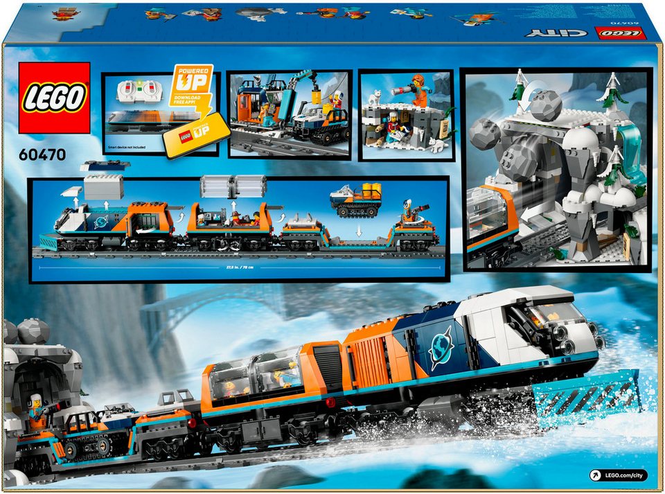 LEGO® Arktis-Polarexpress (60470), LEGO City Konstruktionsspielsteine, (1517 St), Made in Europe