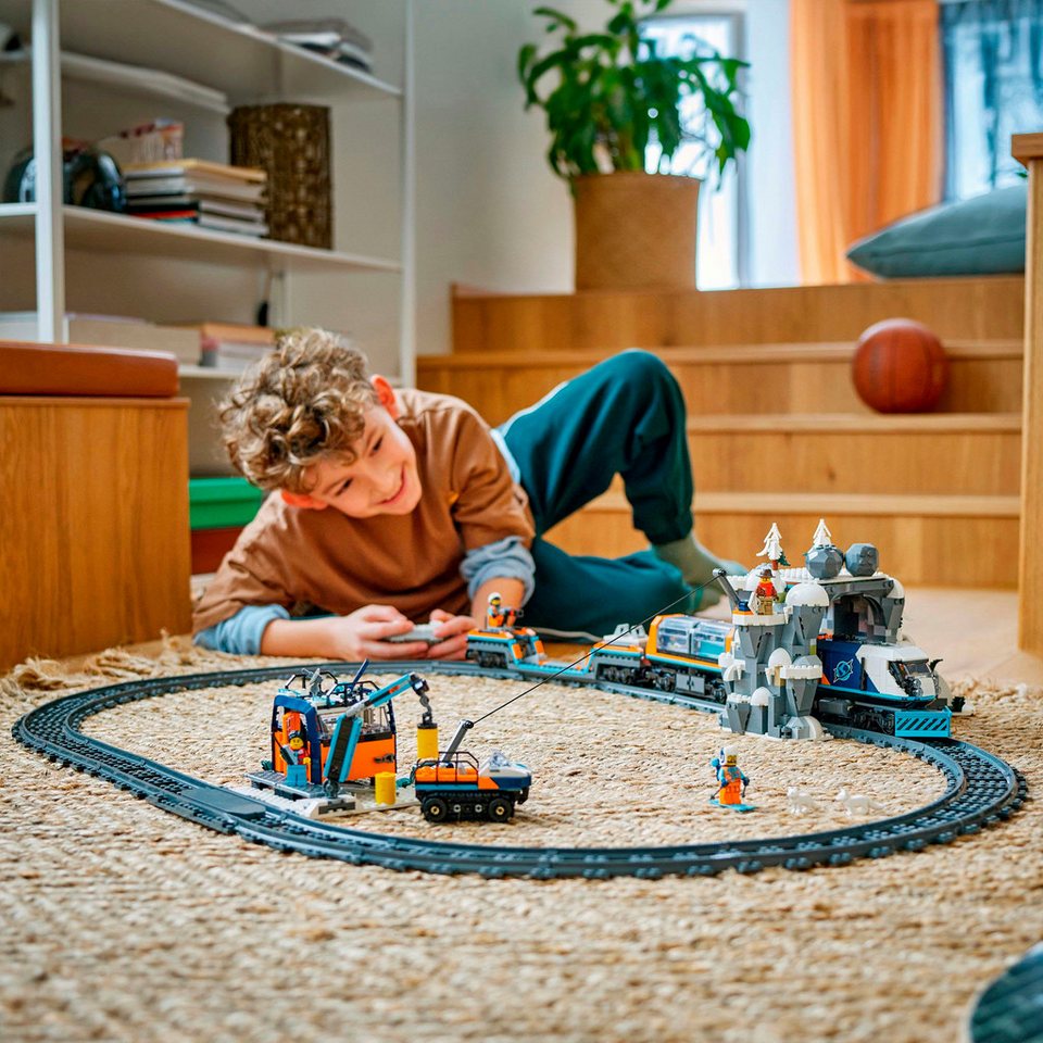 LEGO® Arktis-Polarexpress (60470), LEGO City Konstruktionsspielsteine, (1517 St), Made in Europe