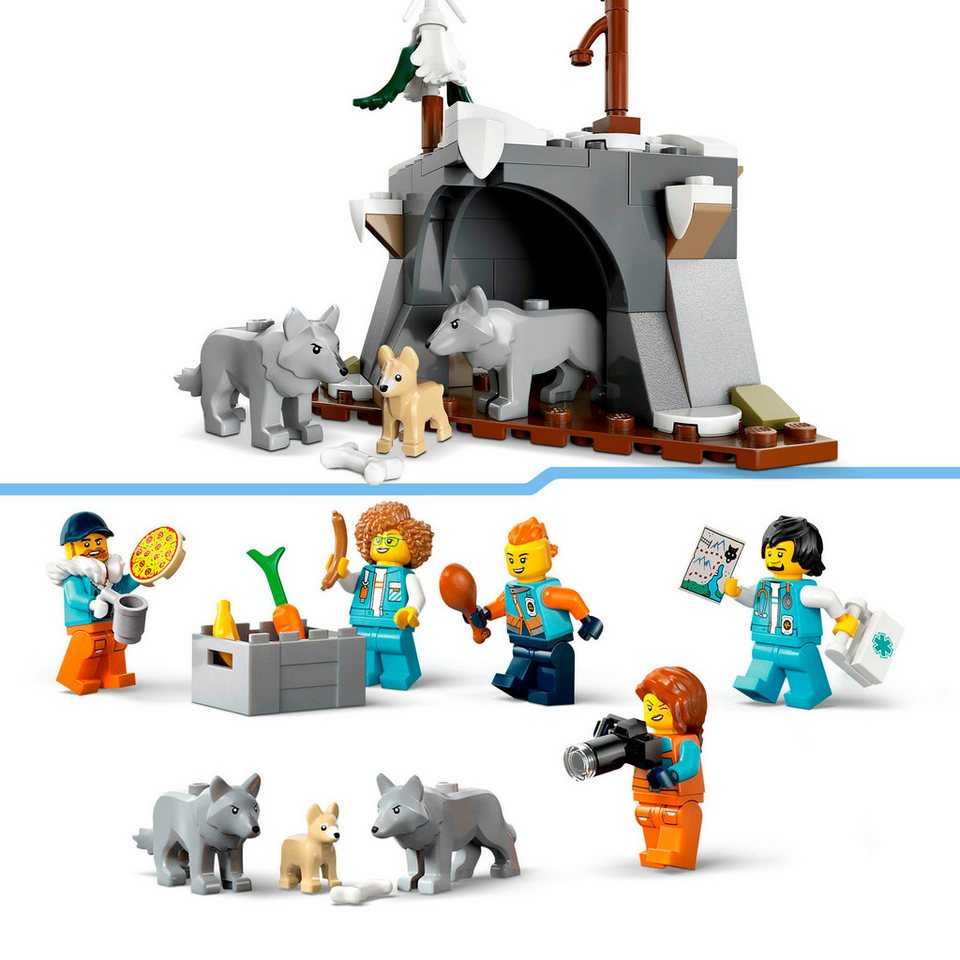 LEGO® Arktis-Truck mit Labor (60471), LEGO City Konstruktionsspielsteine, (1064 St), Made in Europe