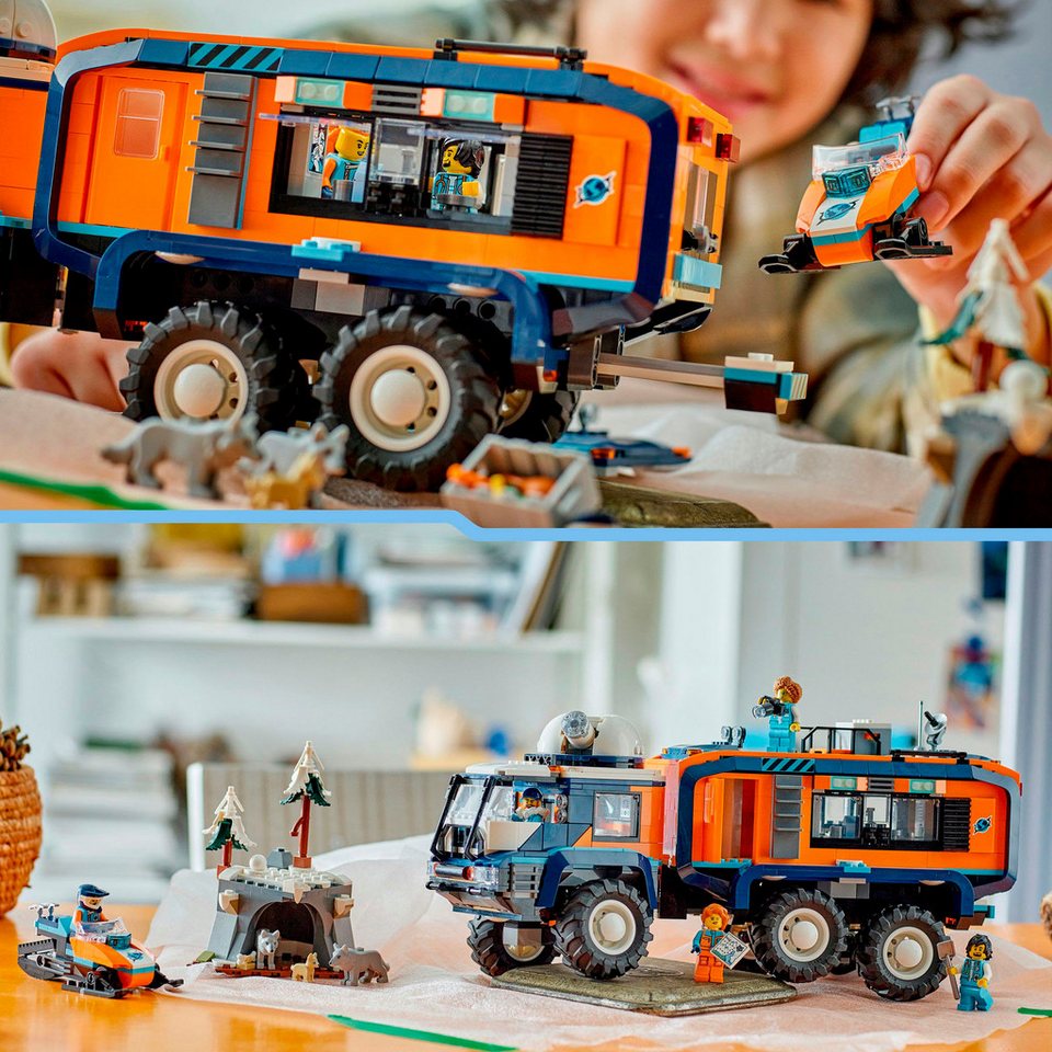 LEGO® Arktis-Truck mit Labor (60471), LEGO City Konstruktionsspielsteine, (1064 St), Made in Europe