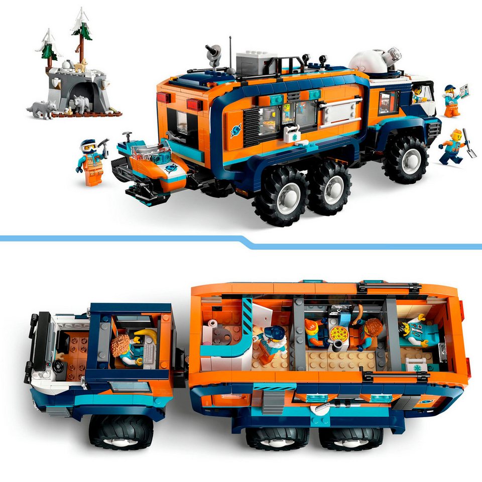 LEGO® Arktis-Truck mit Labor (60471), LEGO City Konstruktionsspielsteine, (1064 St), Made in Europe
