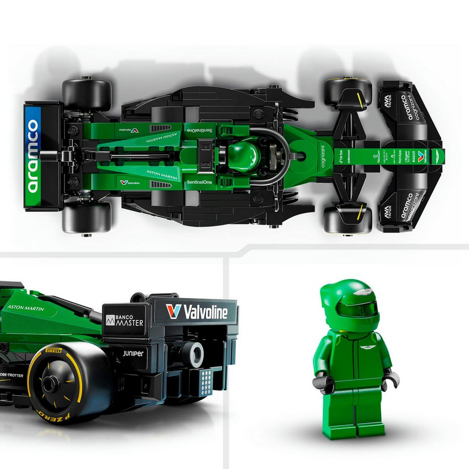 LEGO® Aston Martin Aramco F1® AMR24 Rennauto (77245), LEGO® Speed Champions Konstruktionsspielsteine, (269 St), Made in Europe