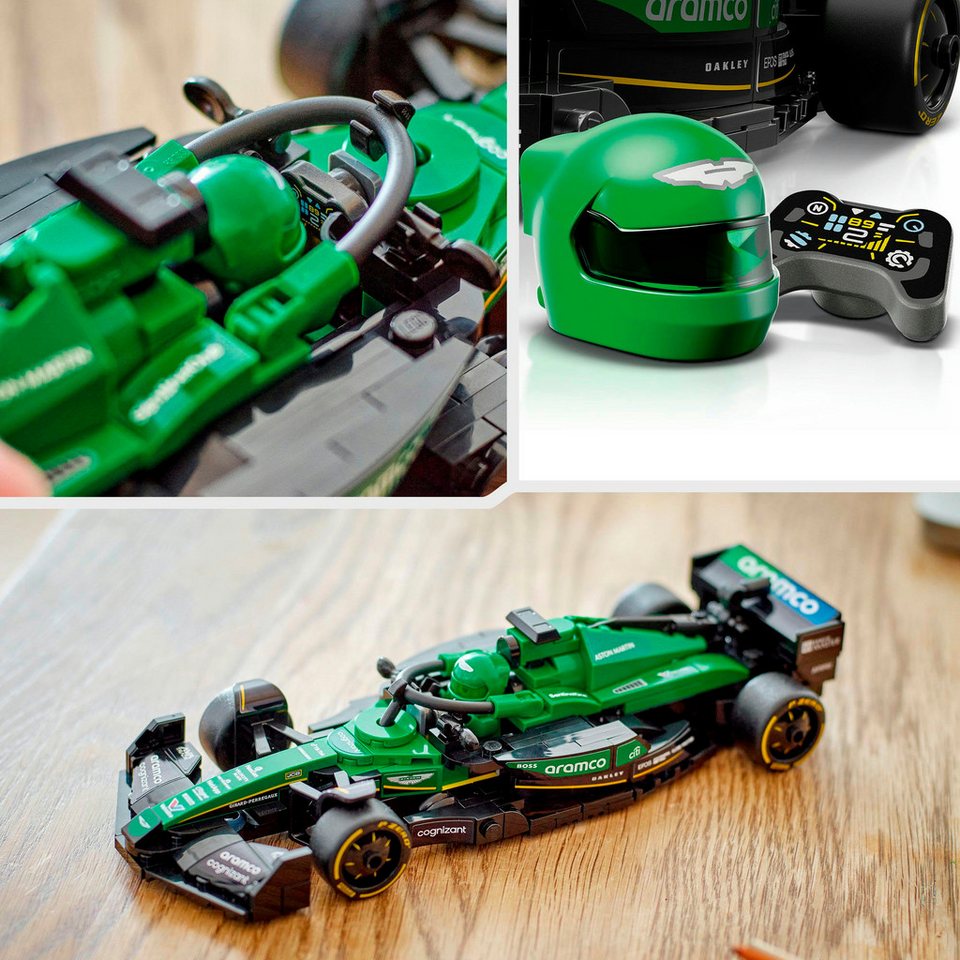 LEGO® Aston Martin Aramco F1® AMR24 Rennauto (77245), LEGO® Speed Champions Konstruktionsspielsteine, (269 St), Made in Europe