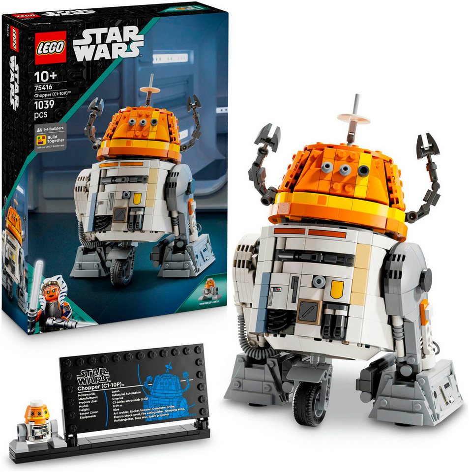 LEGO® Astromech-Droide Chopper (C1-10P) (75416), LEGO Star Wars ™ Konstruktionsspielsteine, (1039 St), Made in Europe