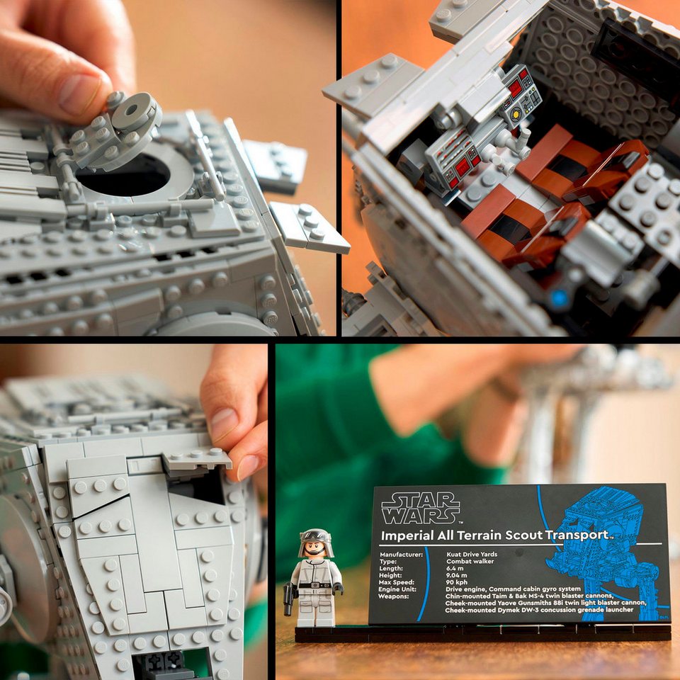 LEGO® AT-ST Kampfläufer (75417), LEGO Star Wars™ Konstruktionsspielsteine, (1513 St), Made in Europe