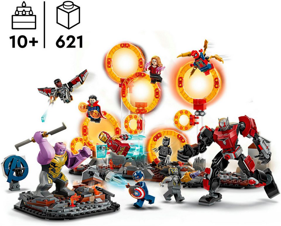 LEGO® Avengers: Endgame Letzter Showdown (76323), LEGO Super Heroes Konstruktionsspielsteine, (621 St), Made in Europe