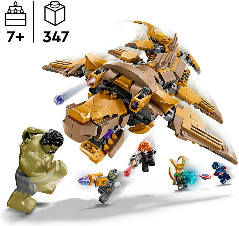 LEGO® Avengers vs. Leviathan (76290), LEGO Super Heroes Konstruktionsspielsteine, (347 St), Made in Europe