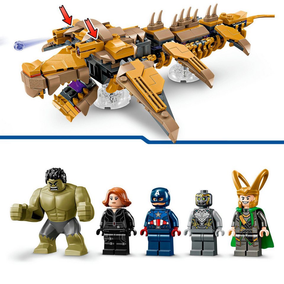 LEGO® Avengers vs. Leviathan (76290), LEGO Super Heroes Konstruktionsspielsteine, (347 St), Made in Europe