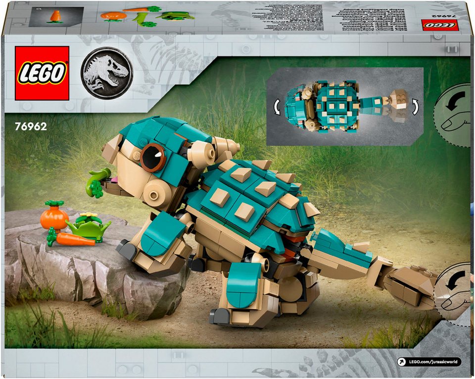 LEGO® Baby Bumpy: Ankylosaurus (76962), LEGO Jurassic World Konstruktionsspielsteine, (358 St), Made in Europe