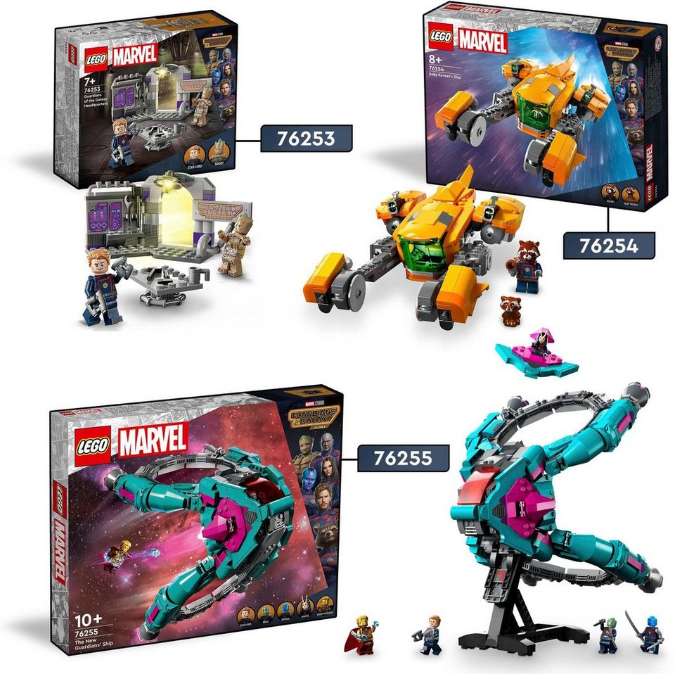 LEGO® Baby Rockets Schiff (76254), LEGO® Marvel Konstruktionsspielsteine, (330 St), Made in Europe