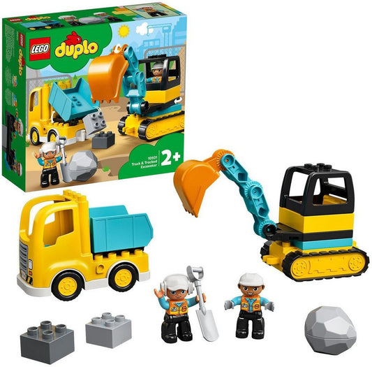 LEGO® Bagger und Laster (10931), LEGO® DUPLO® Town Konstruktionsspielsteine, (20 St)