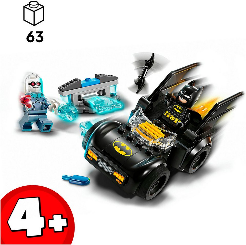 LEGO® Batman™ & Batmobil™ vs. Mr. Freeze™ (76301), LEGO Super Heroes Konstruktionsspielsteine, (63 St), Made in Europe