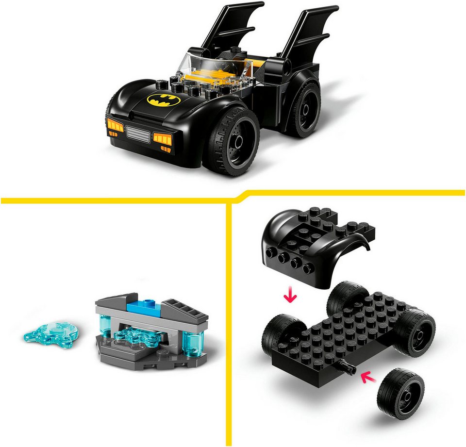 LEGO® Batman™ & Batmobil™ vs. Mr. Freeze™ (76301), LEGO Super Heroes Konstruktionsspielsteine, (63 St), Made in Europe