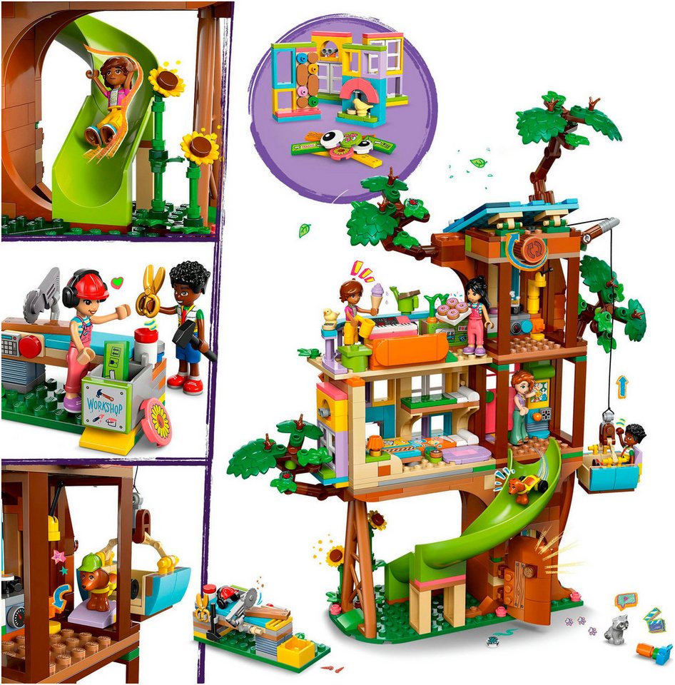LEGO® Baumhaus (42652), LEGO Friends Konstruktionsspielsteine, (701 St), Made in Europe