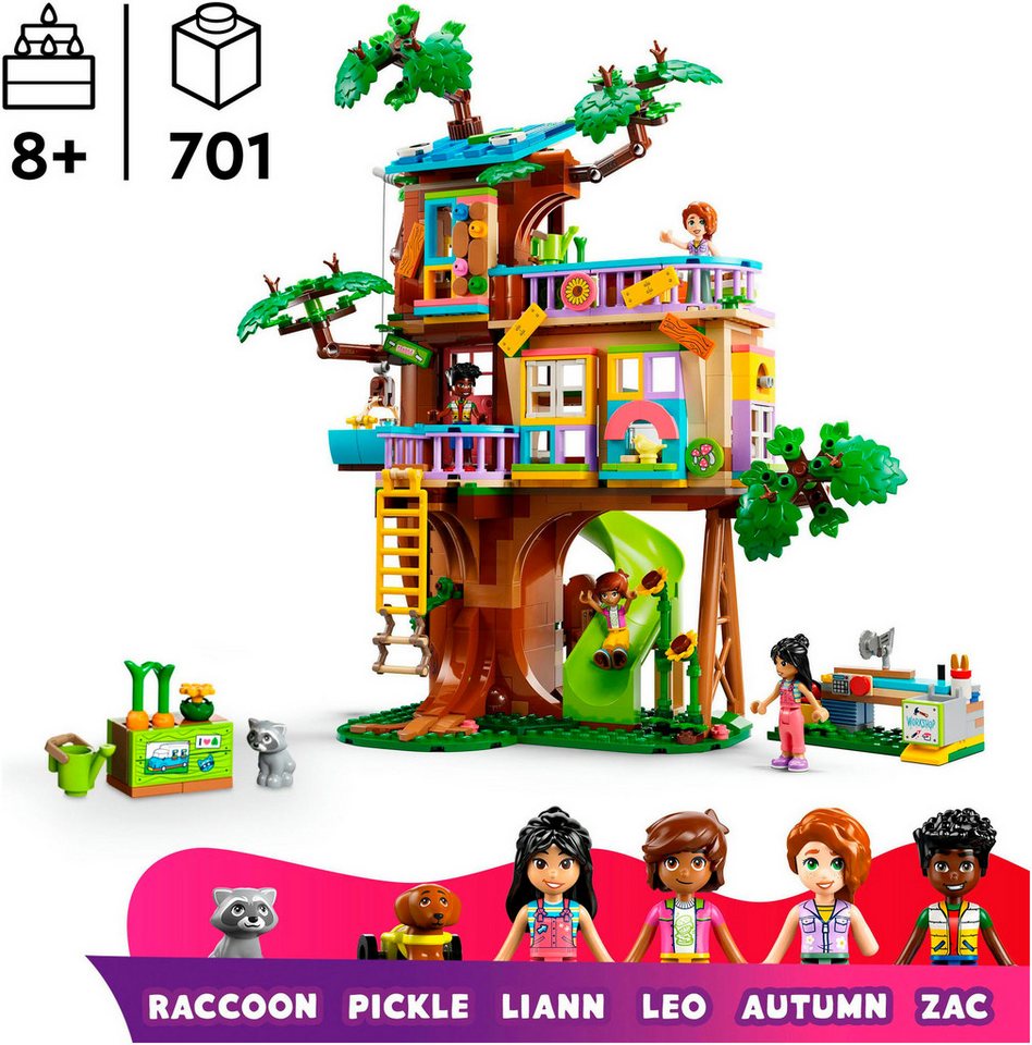 LEGO® Baumhaus (42652), LEGO Friends Konstruktionsspielsteine, (701 St), Made in Europe