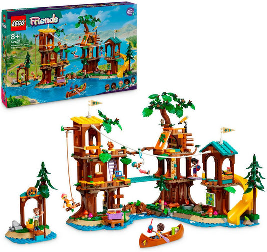 LEGO® Baumhaus im Abenteuercamp (42631), LEGO Friends Konstruktionsspielsteine, (1128 St), Made in Europe