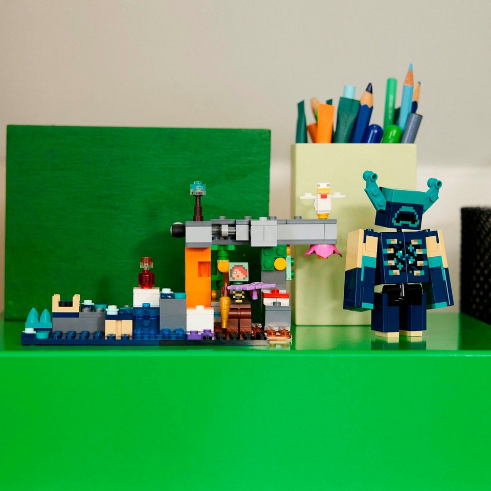 LEGO® Begegnung mit dem Wächter (21274), LEGO Minecraft Konstruktionsspielsteine, (238 St), Made in Europe