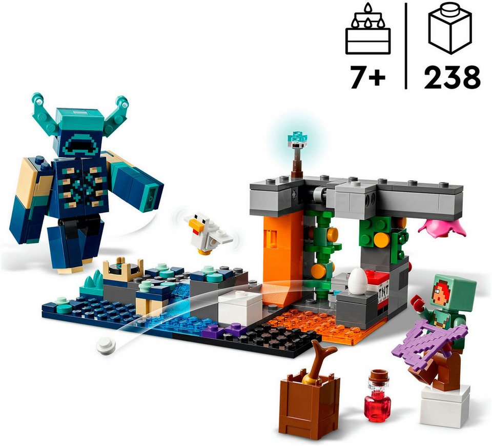 LEGO® Begegnung mit dem Wächter (21274), LEGO Minecraft Konstruktionsspielsteine, (238 St), Made in Europe