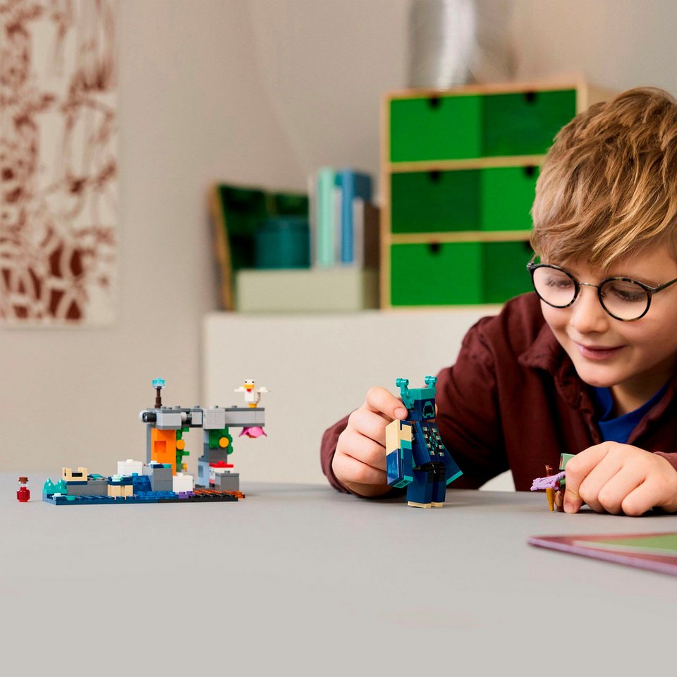 LEGO® Begegnung mit dem Wächter (21274), LEGO Minecraft Konstruktionsspielsteine, (238 St), Made in Europe