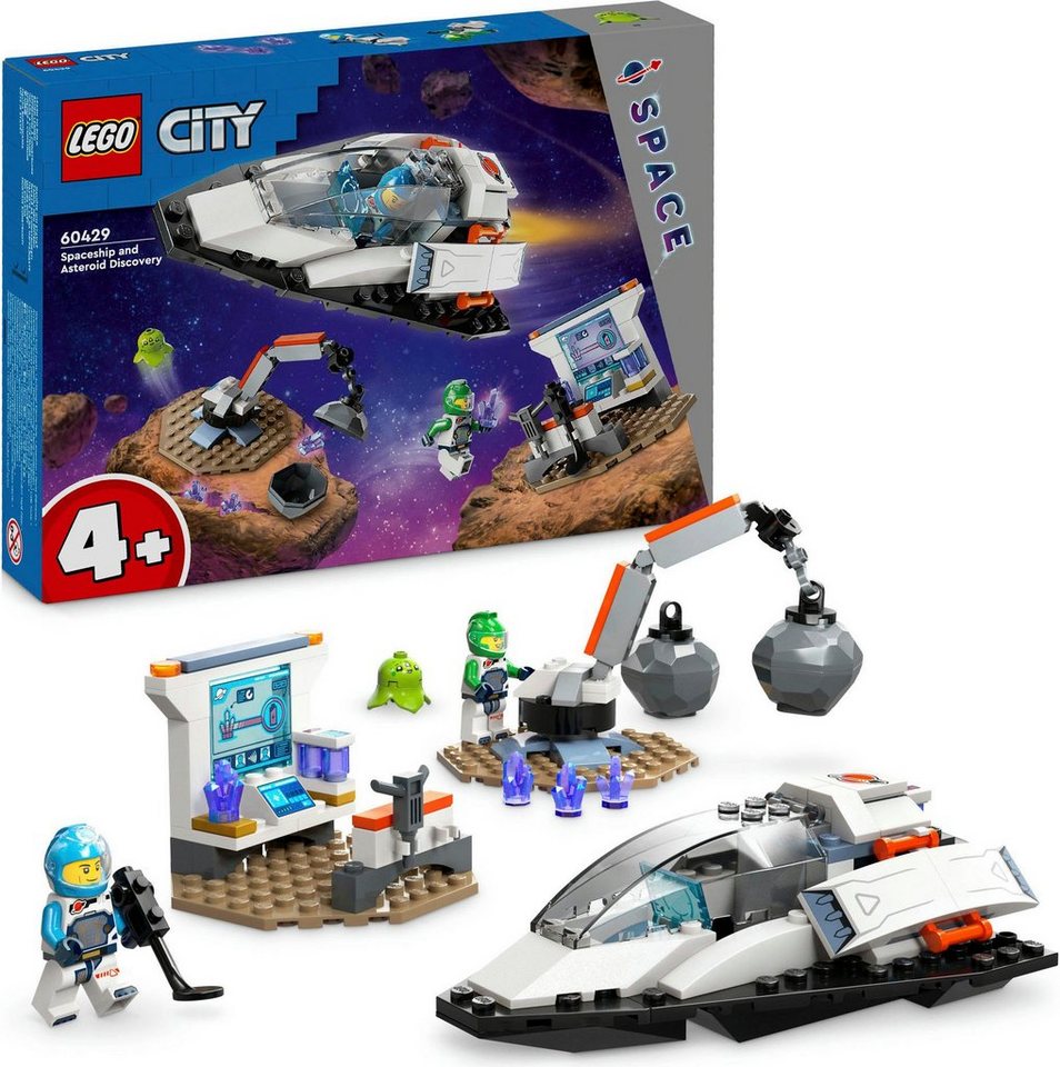 LEGO® Bergung eines Asteroiden im Weltall (60429), LEGO City Konstruktionsspielsteine, (126 St), Made in Europe