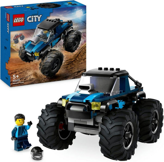 LEGO® Blauer Monstertruck (60402), LEGO City Konstruktionsspielsteine, (148 St), Made in Europe