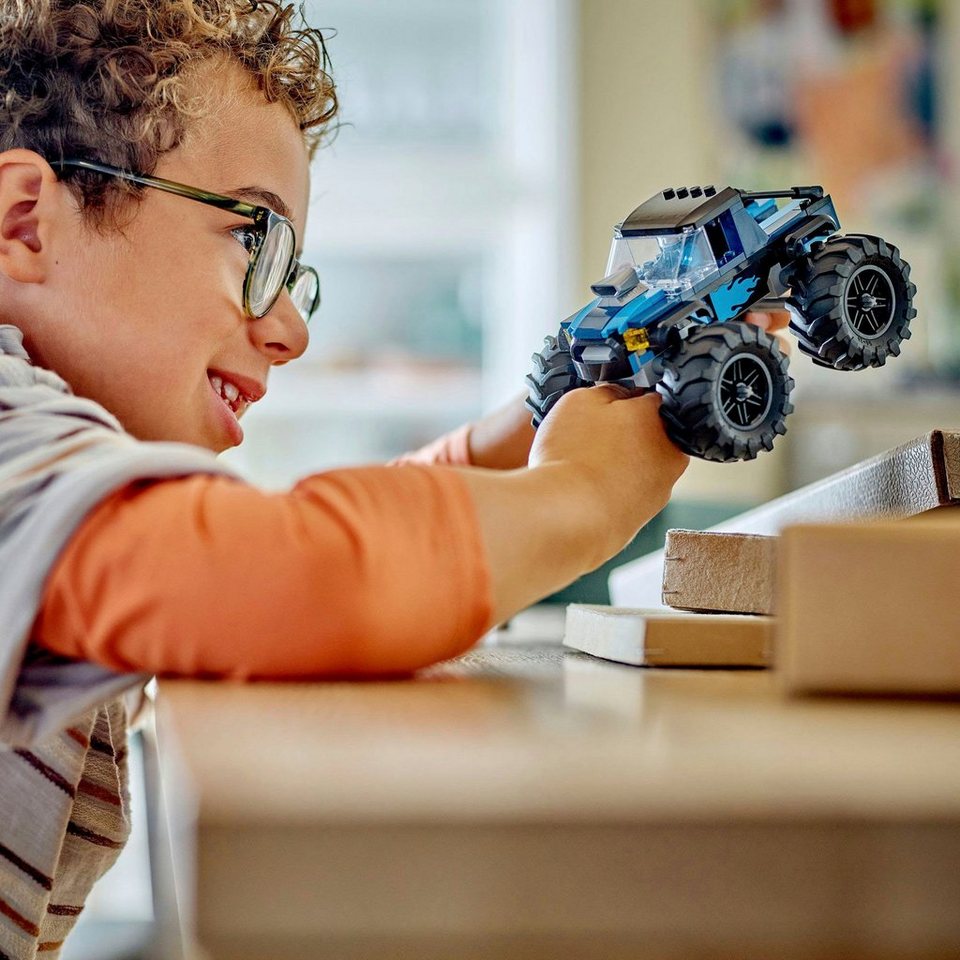 LEGO® Blauer Monstertruck (60402), LEGO City Konstruktionsspielsteine, (148 St), Made in Europe