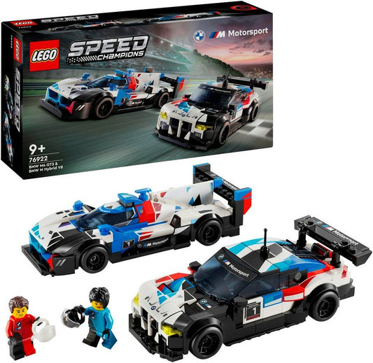 LEGO® BMW M4 GT3 & BMW M Hybrid V8 Rennwagen (76922), LEGO® Speed Champions Konstruktionsspielsteine, (676 St), Made in Europe