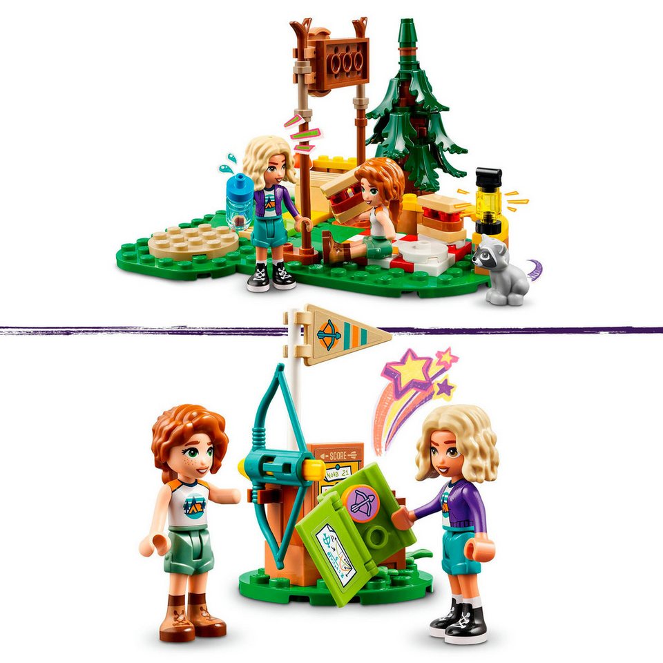LEGO® Bogenschießen im Abenteuercamp (42622), LEGO Friends Konstruktionsspielsteine, (157 St), Made in Europe