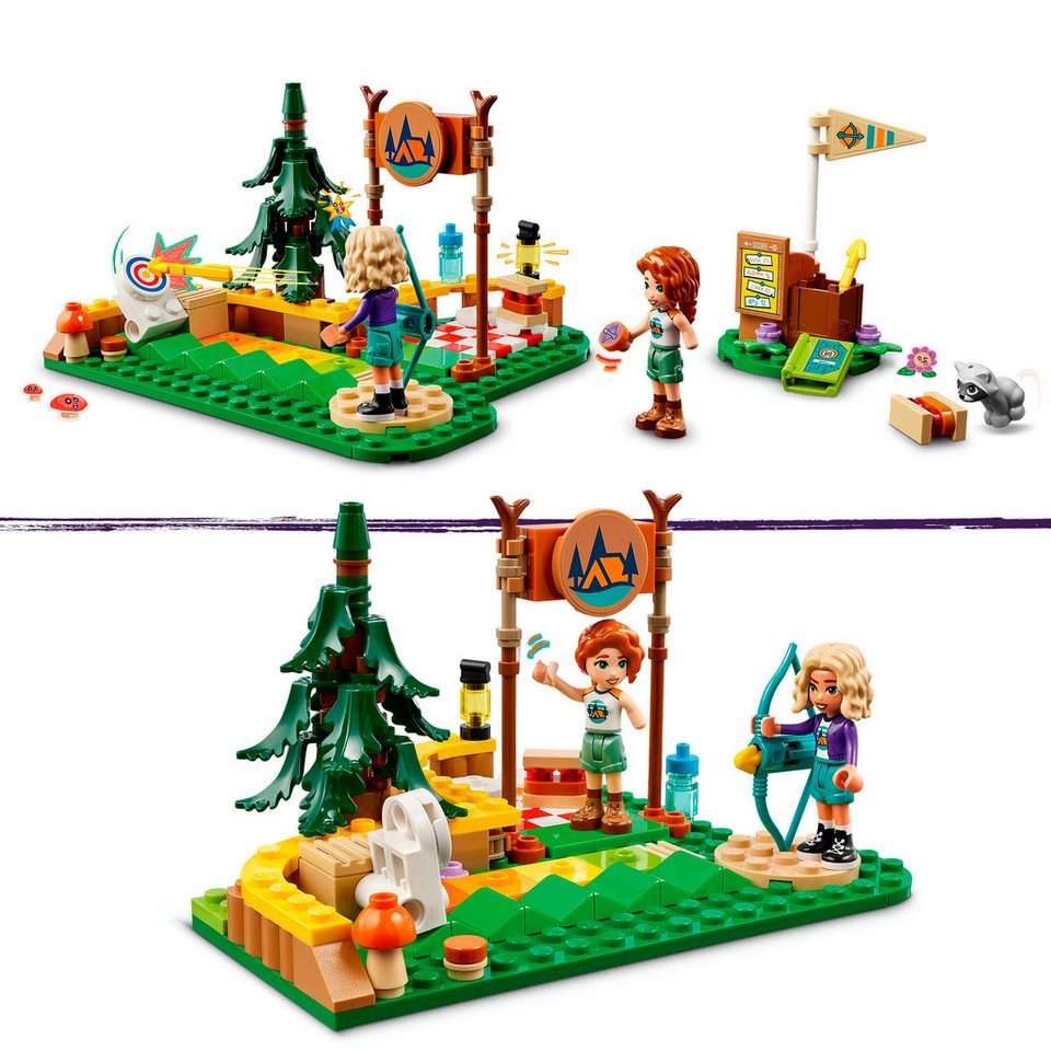 LEGO® Bogenschießen im Abenteuercamp (42622), LEGO Friends Konstruktionsspielsteine, (157 St), Made in Europe