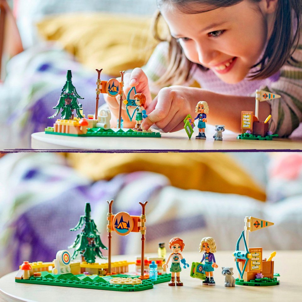 LEGO® Bogenschießen im Abenteuercamp (42622), LEGO Friends Konstruktionsspielsteine, (157 St), Made in Europe