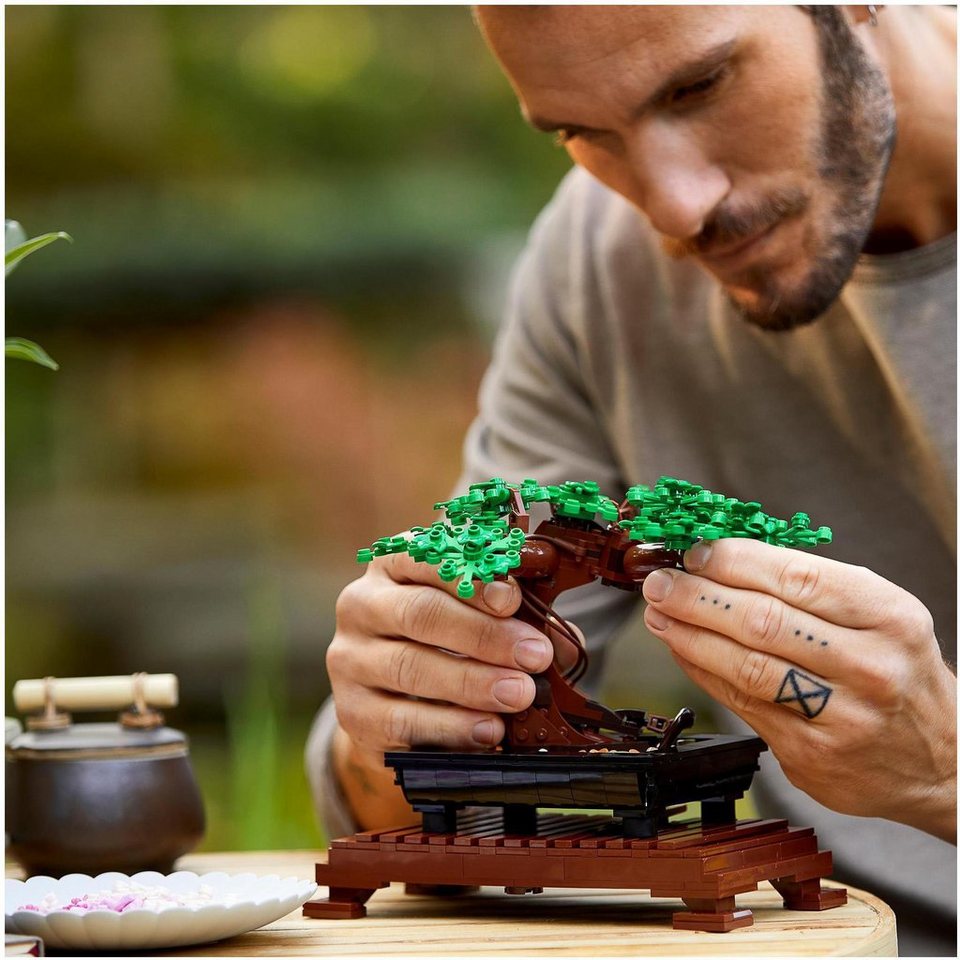LEGO® Bonsai Baum (10281), Lego Botanicals Konstruktionsspielsteine, (878 St), Made in Europe