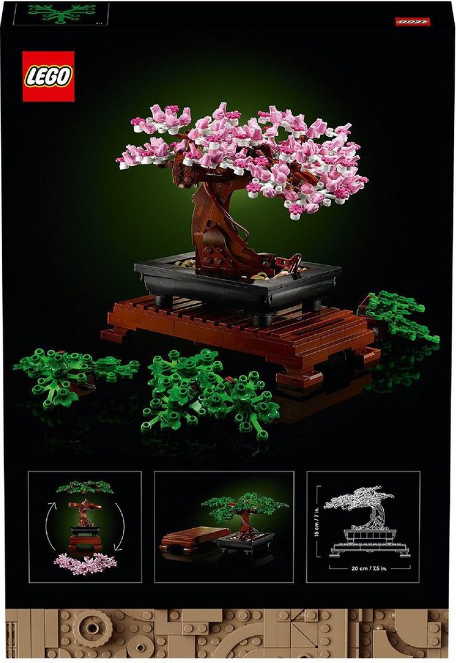 LEGO® Bonsai Baum (10281), Lego Botanicals Konstruktionsspielsteine, (878 St), Made in Europe
