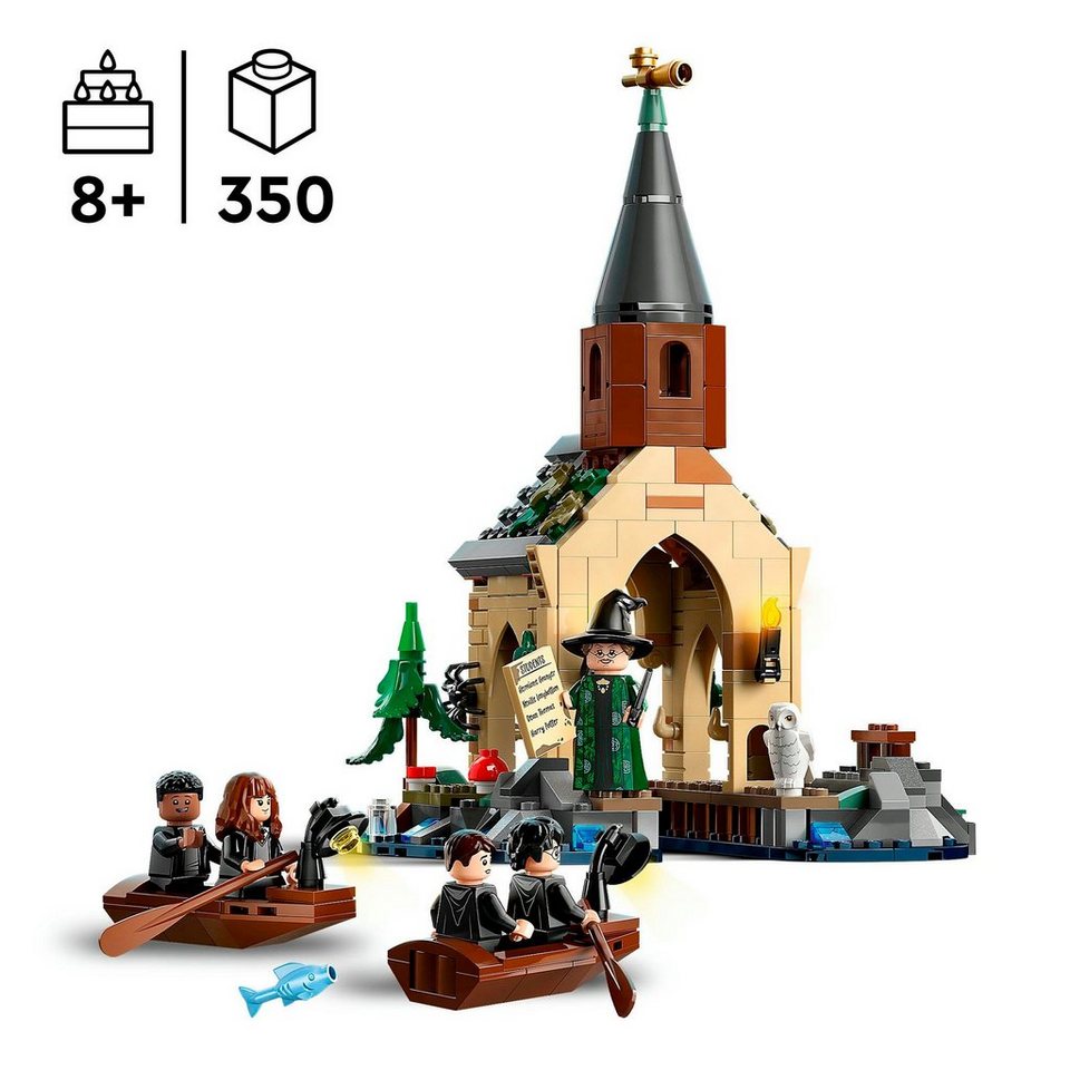 LEGO® Bootshaus von Schloss Hogwarts™ (76426), LEGO® Harry Potter™ Konstruktionsspielsteine, (350 St), Made in Europe