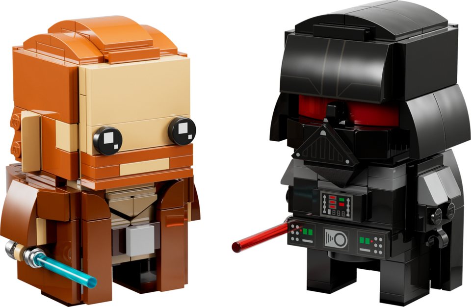 LEGO® BrickHeadz 40547 Obi-Wan Kenobi™ & Darth Vader™ Spielbausteine, (Set, 260 St., Set)