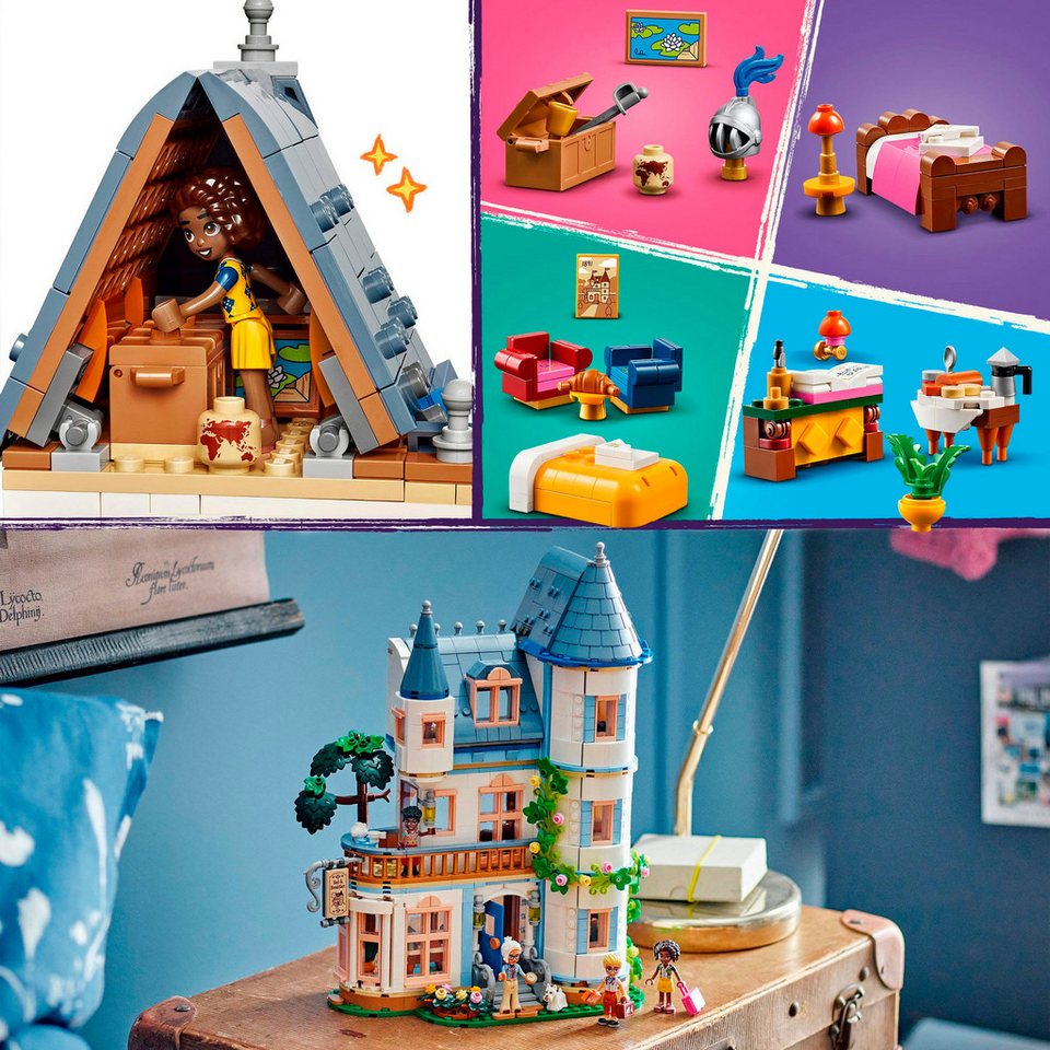 LEGO® Burg mit Ferienunterkunft (42638), LEGO Friends Konstruktionsspielsteine, (1311 St), Made in Europe