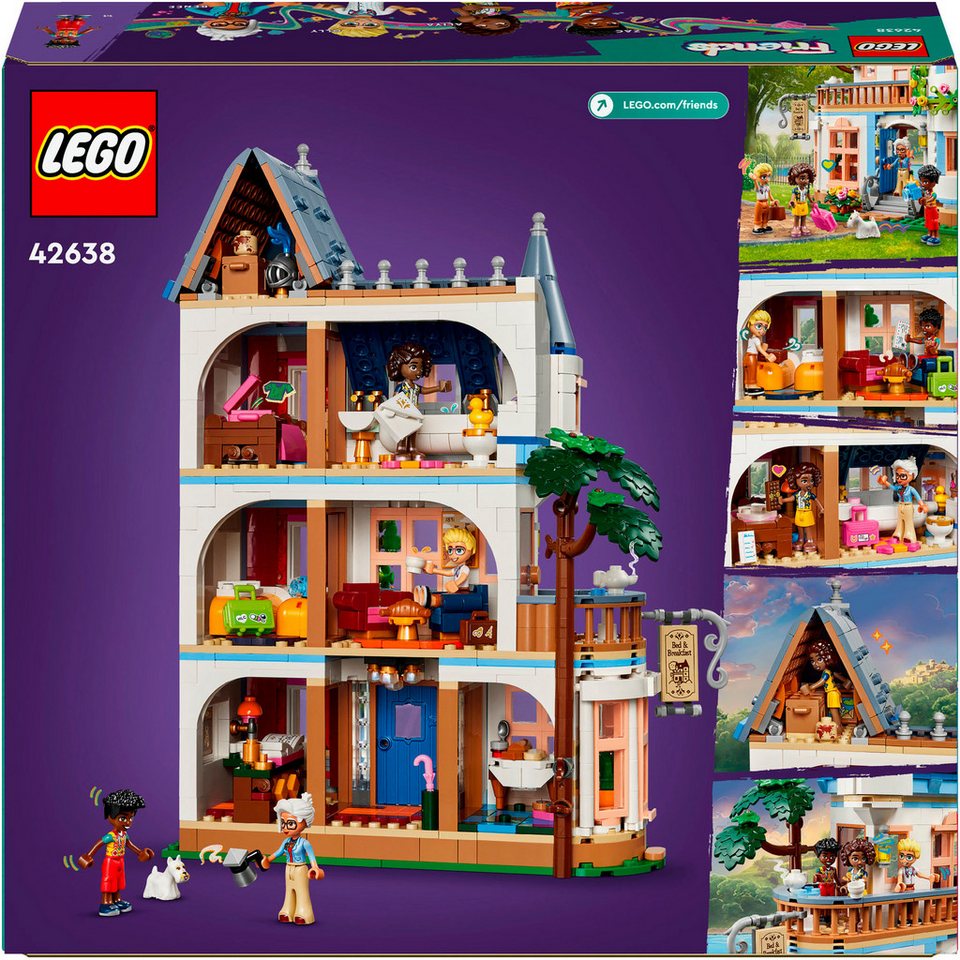 LEGO® Burg mit Ferienunterkunft (42638), LEGO Friends Konstruktionsspielsteine, (1311 St), Made in Europe