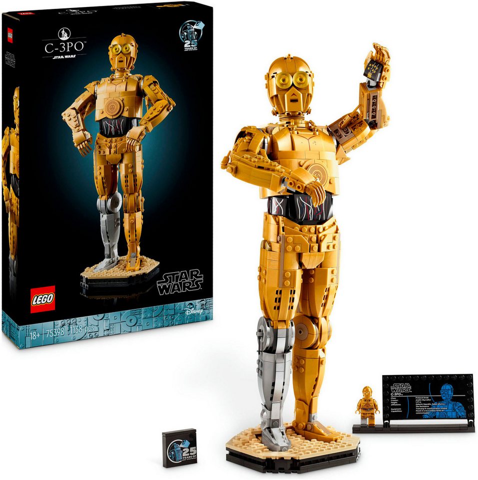 LEGO® C-3PO™ (75398), LEGO Star Wars ™ Konstruktionsspielsteine, (1138 St), Made in Europe