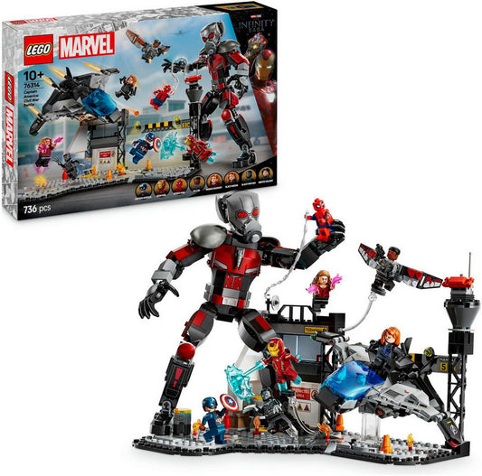 LEGO® Captain America: Civil War Actionduell (76314), LEGO Super Heroes Konstruktionsspielsteine, (736 St), Made in Europe