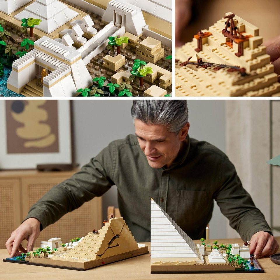 LEGO® Cheops-Pyramide (21058), LEGO® Architecture Konstruktionsspielsteine, (1476 St), Made in Europe