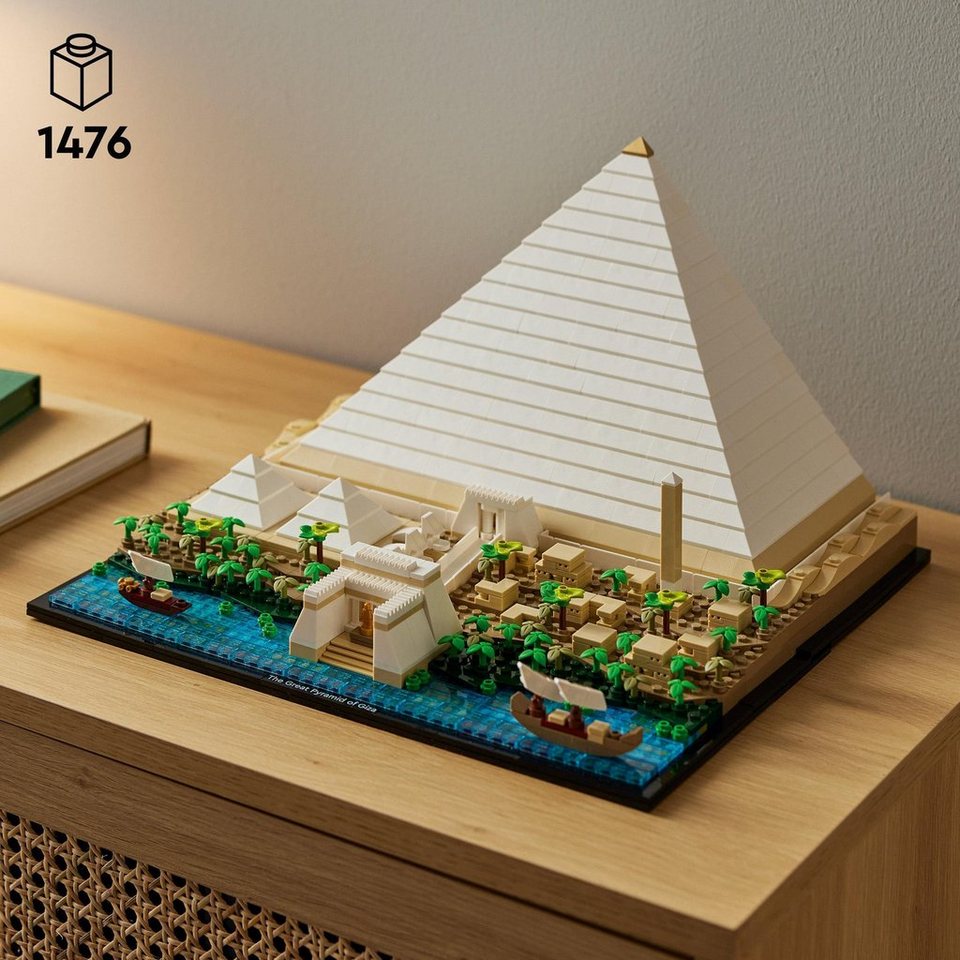 LEGO® Cheops-Pyramide (21058), LEGO® Architecture Konstruktionsspielsteine, (1476 St), Made in Europe