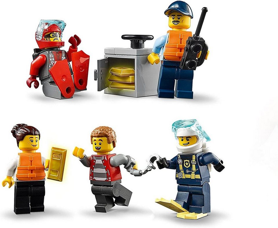 LEGO® City 60277 Polizeiboot Bausatz für Kinder, geeignet ab 5 Jahren, Spielbausteine, (276 St)