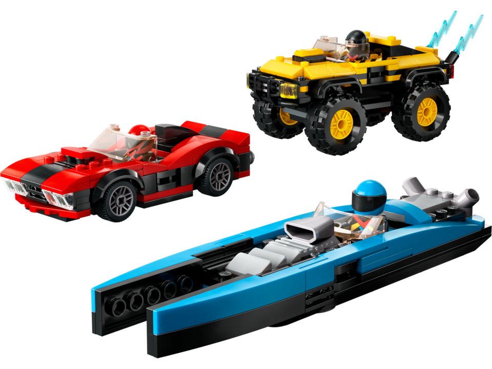 LEGO® City 60395 Rennfahrzeuge Kombiset Spielbausteine, (Set, 362 St., Set)