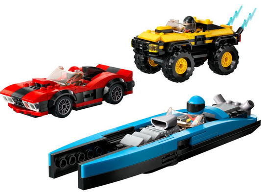 LEGO® City 60395 Rennfahrzeuge Kombiset Spielbausteine, (Set, 362 St., Set)