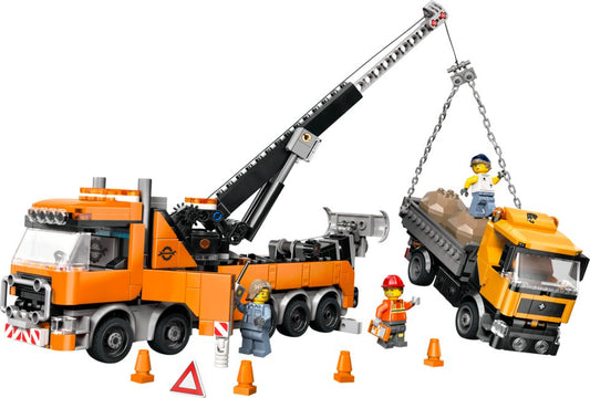 LEGO® City 60467 Schwerlast-Abschleppwagen mit Kran Spielbausteine, (Set, 793 St., Set)