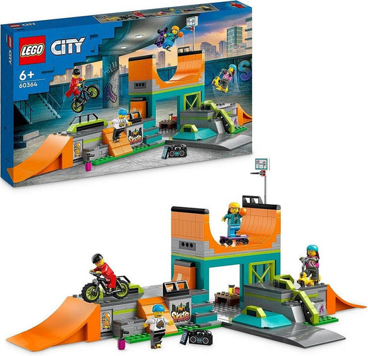 LEGO® City - Skaterpark mit BMX-Rad, Skateboard, Scooter (60364) Konstruktions-Spielset, (454 St)